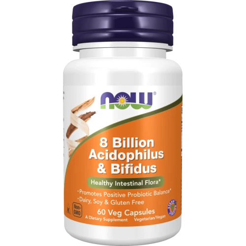 NOW - 8 Billion Acidophilus & Bifidus - 60 kapsułek